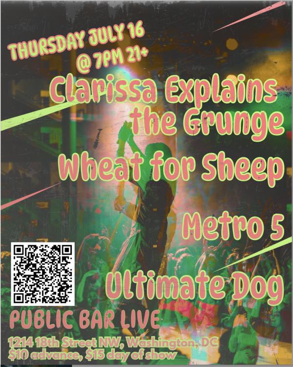 ClarissaExplainstheGrunge/Wheat for Sheep/Metro5/UltimateDog: 